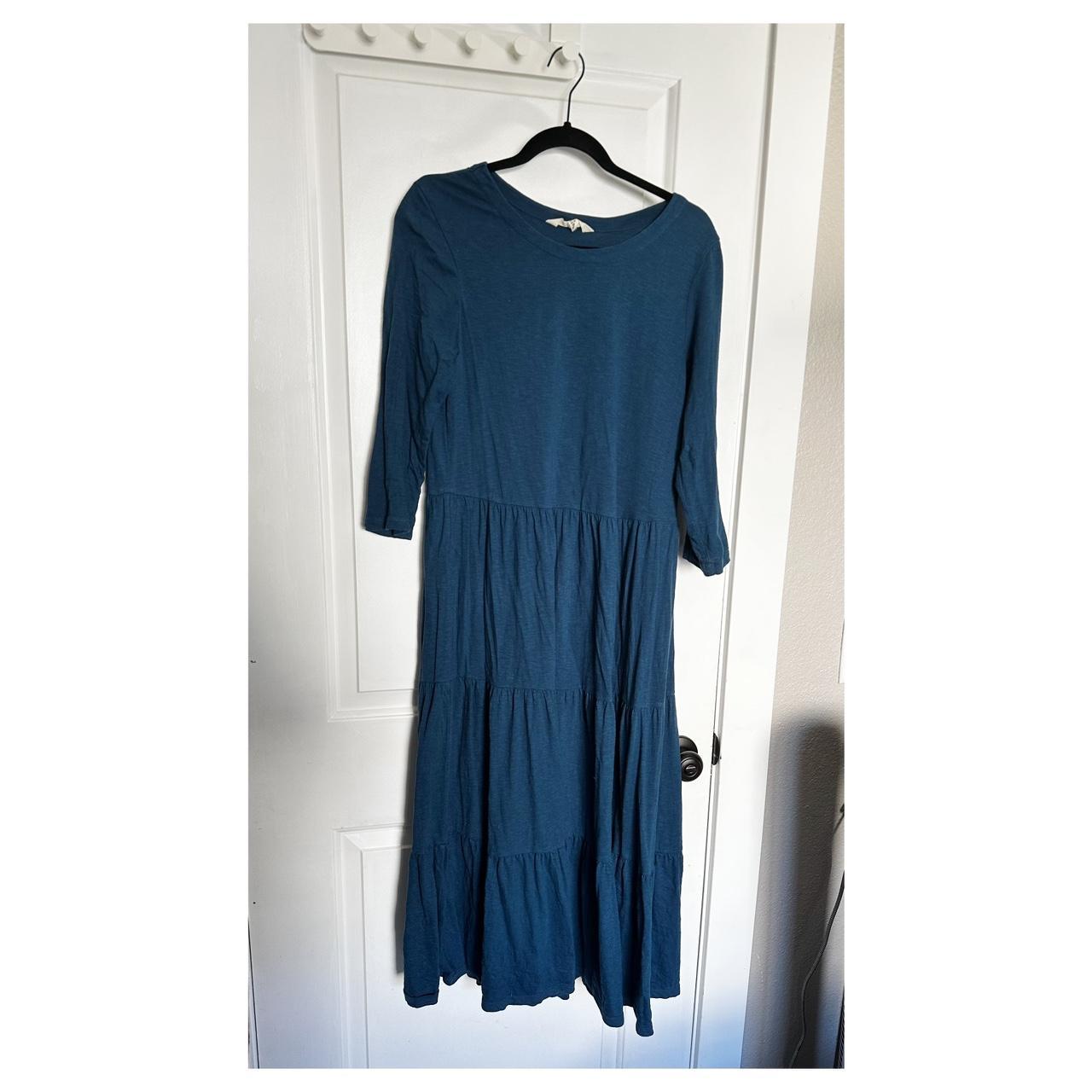 Seasalt Women's Blue Dress | Depop