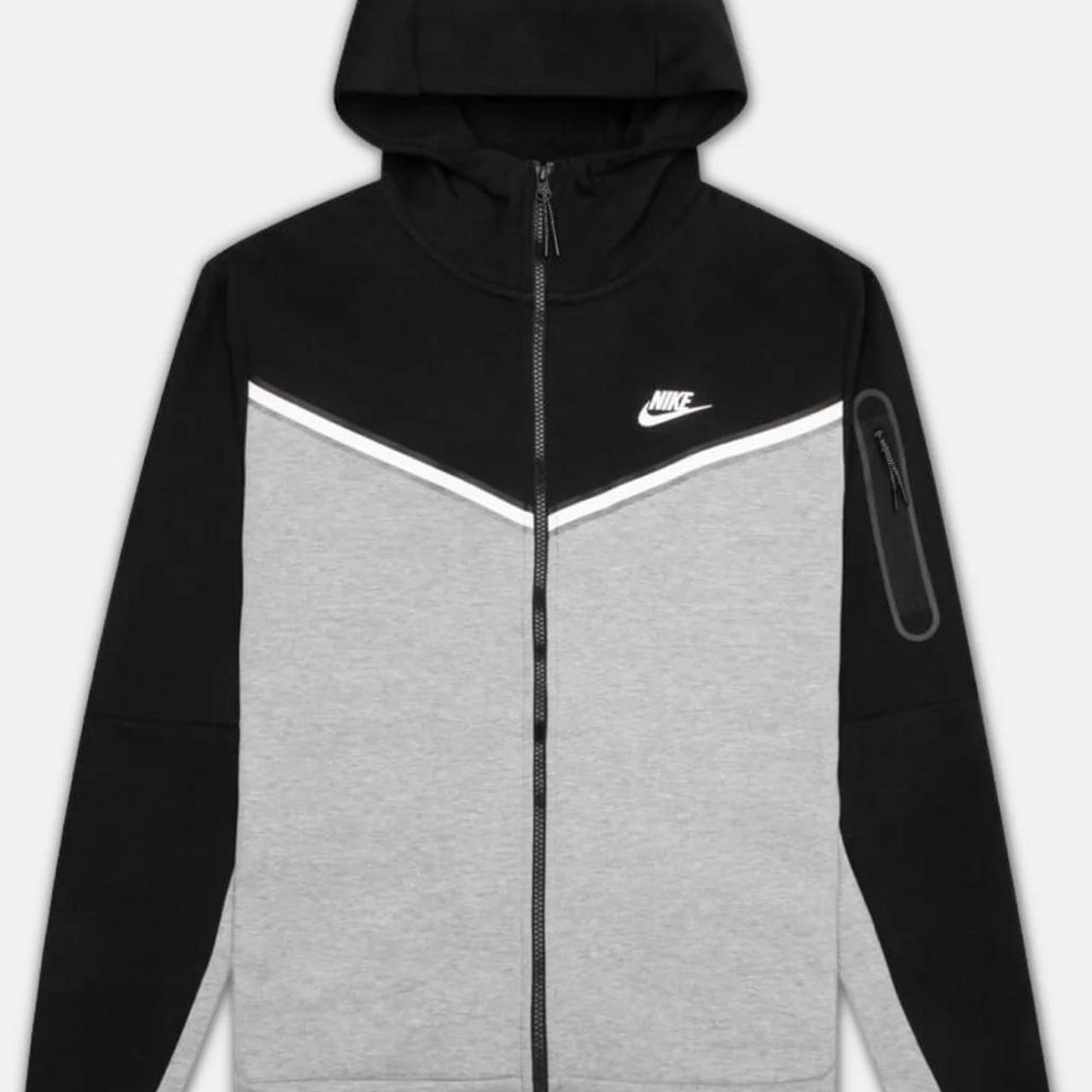 Nike tech fleece black and grey #nike #techfleece... - Depop