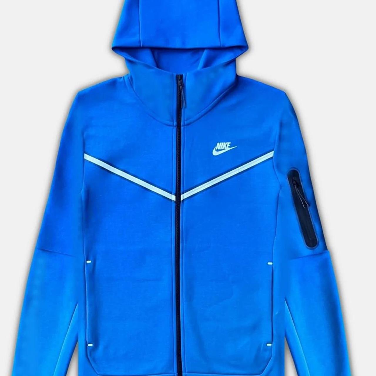 Nike tech marina blue #nike #niketechfleece... - Depop