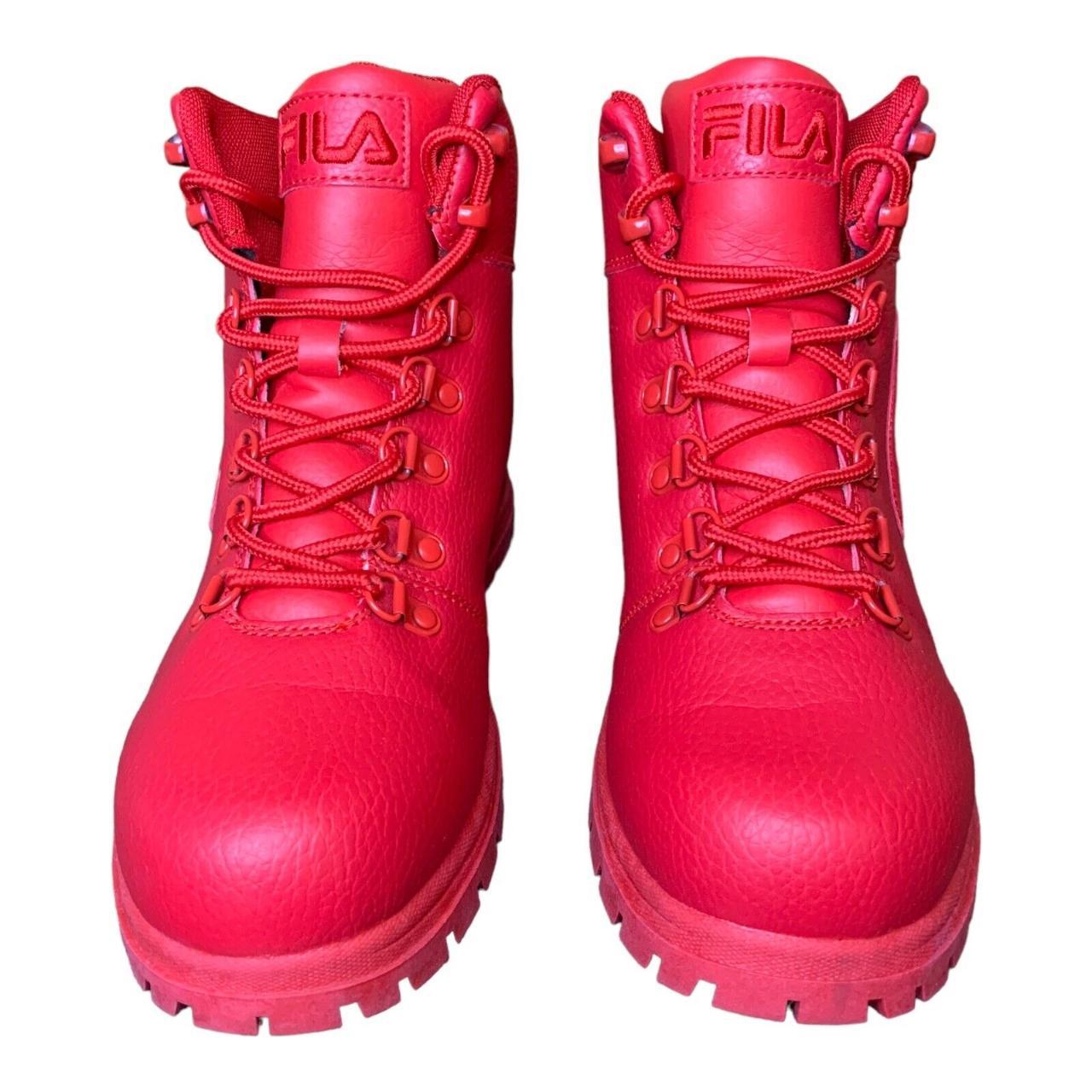 fila boots red