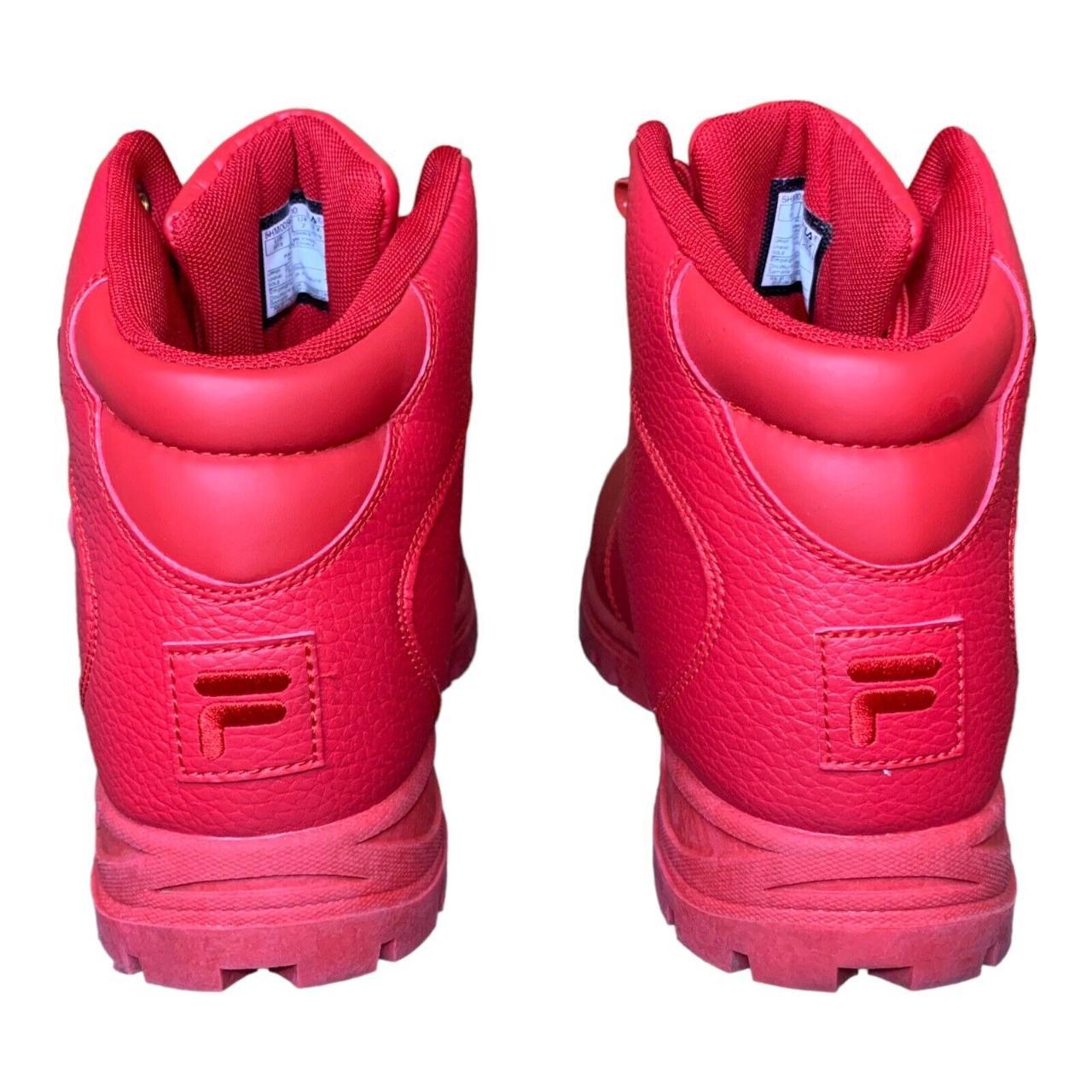 fila boots red