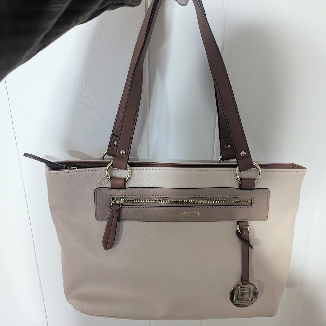 VTG Liz Claiborne Purse Color cream and tan 90s Depop