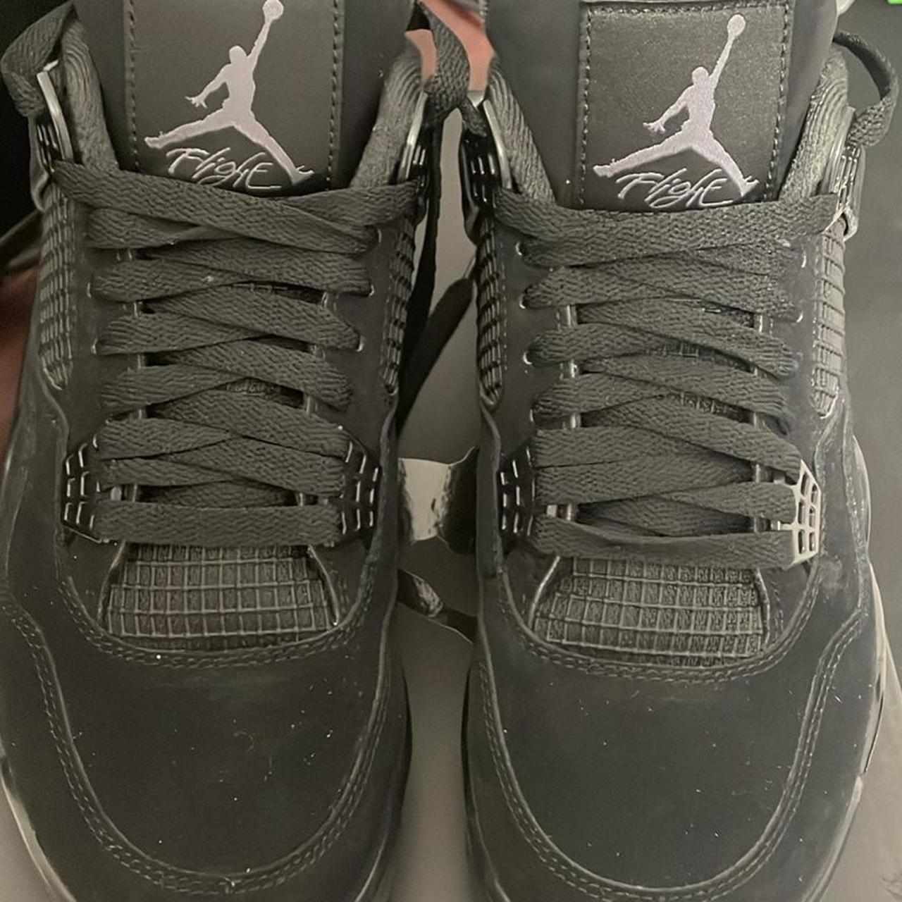 jordan 4 black cat wearing