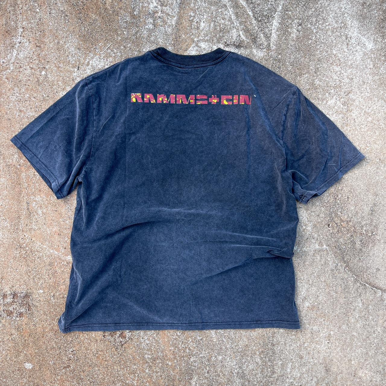 Rammstein Burning man T-Shirt • Vintage wash ... - Depop