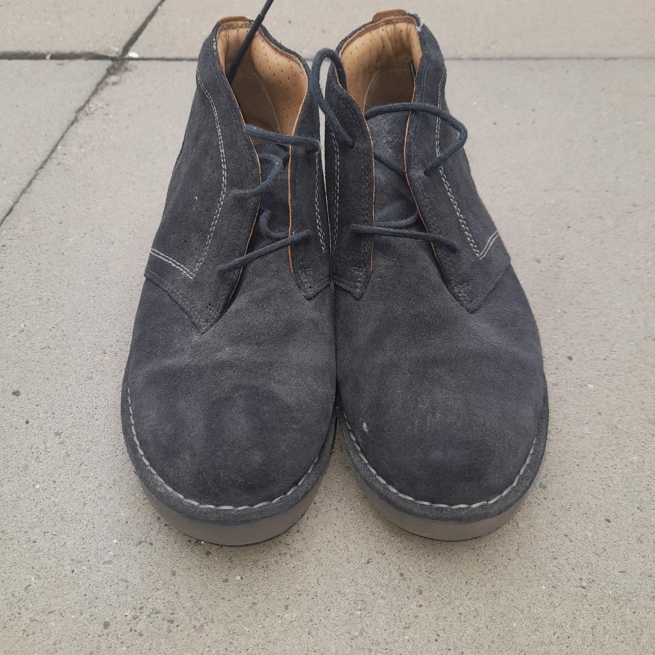 clarks desert boots navy