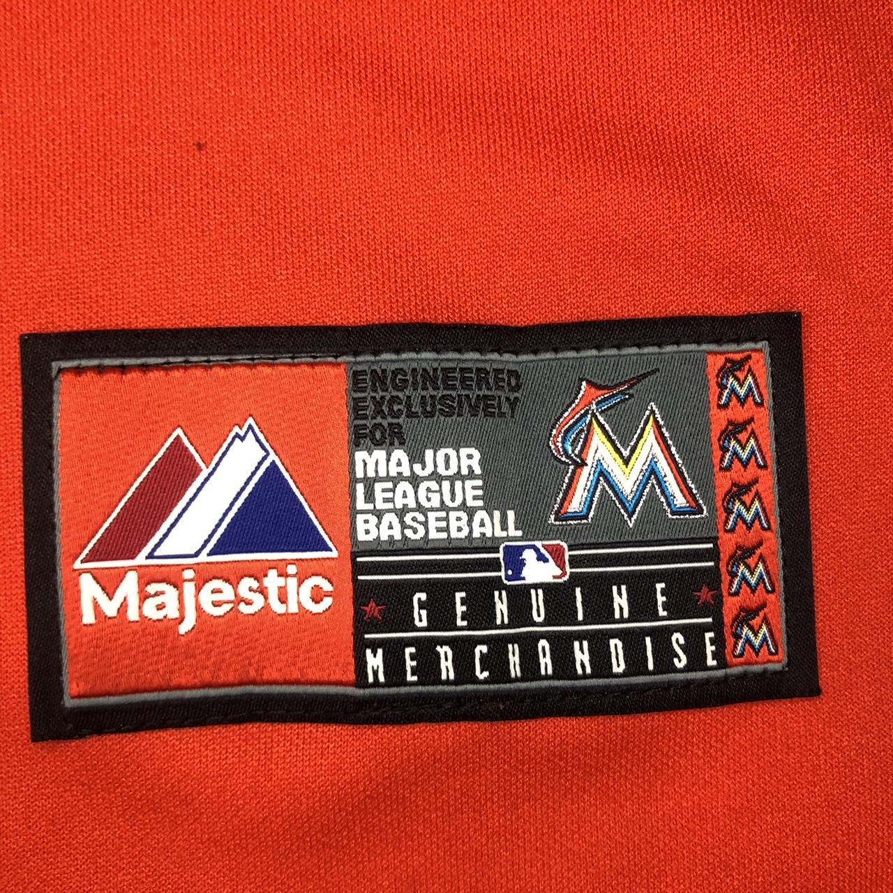 Vintage Majestic MLB Miami Marlins Jose Reyes #7 - Depop