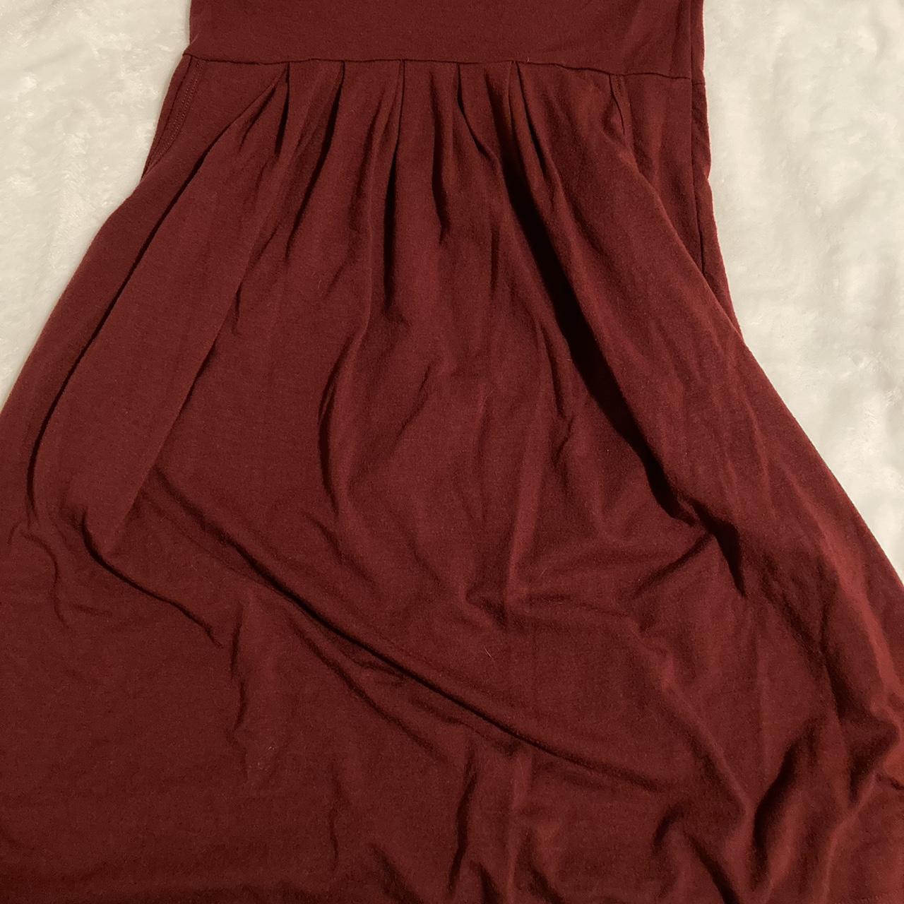 Women S Red And Burgundy Dress Depop