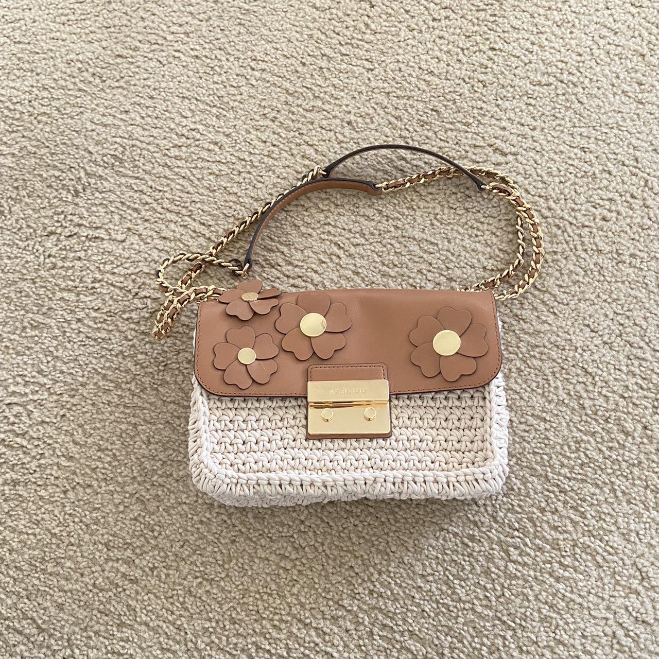 Michael Kors Women's Tan and Brown Bag | Depop