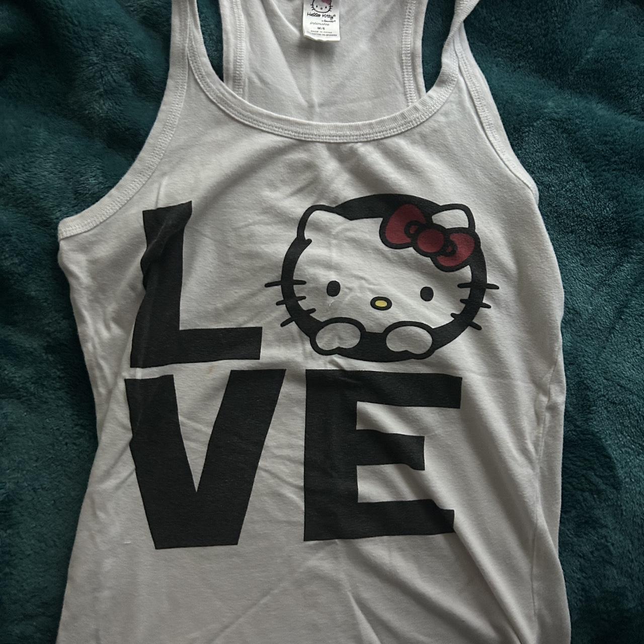 Hello Kitty Tank Top Hello Kitty Shirt Size M Open Depop 5413