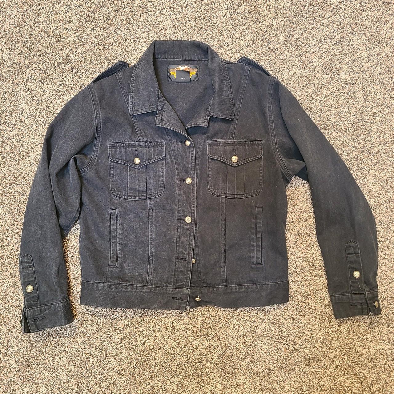 Used black denim on sale jacket