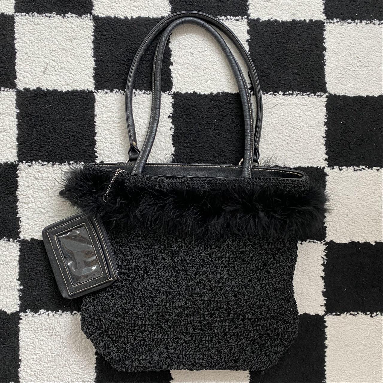 Faux ostrich outlet purse