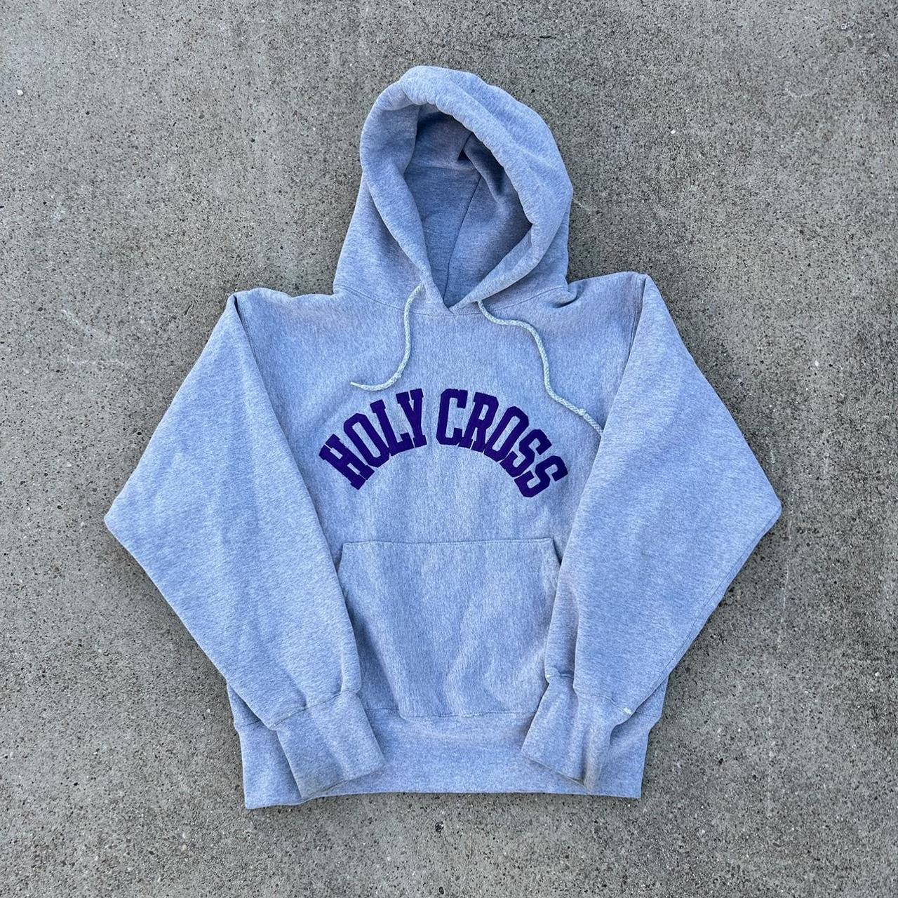 1990s Holy Cross Cross Weave Hoodie. Amazing piece... - Depop