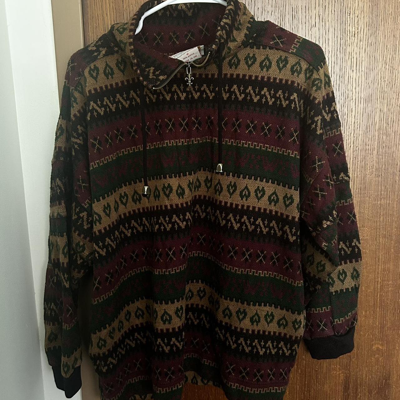 Vintage sweater with cute patterns Worn once, love... - Depop