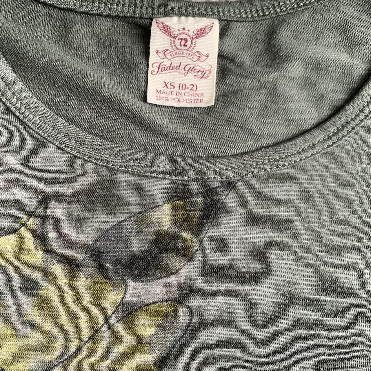 fairy top Olive Green fairycore floral print top... - Depop