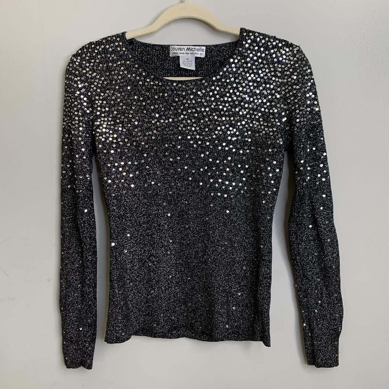 shimmer metallic top perfect for new years vibes,... - Depop