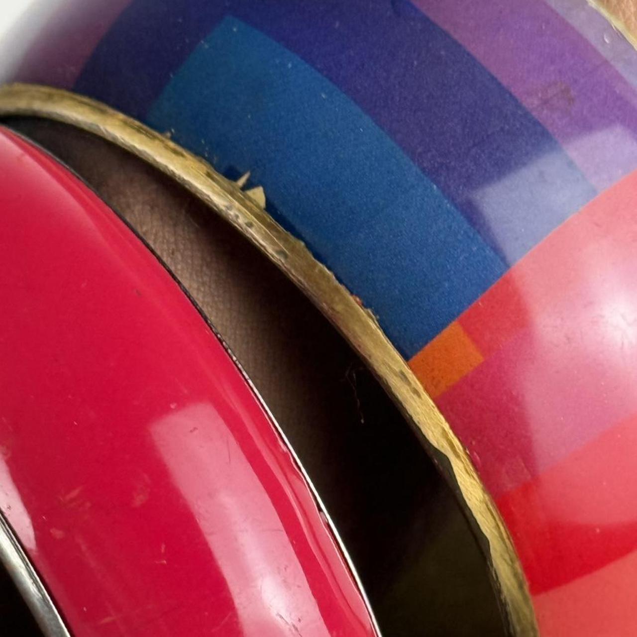 Women's Bracelet - Multi/Red – Boho bangle stack … - image 4