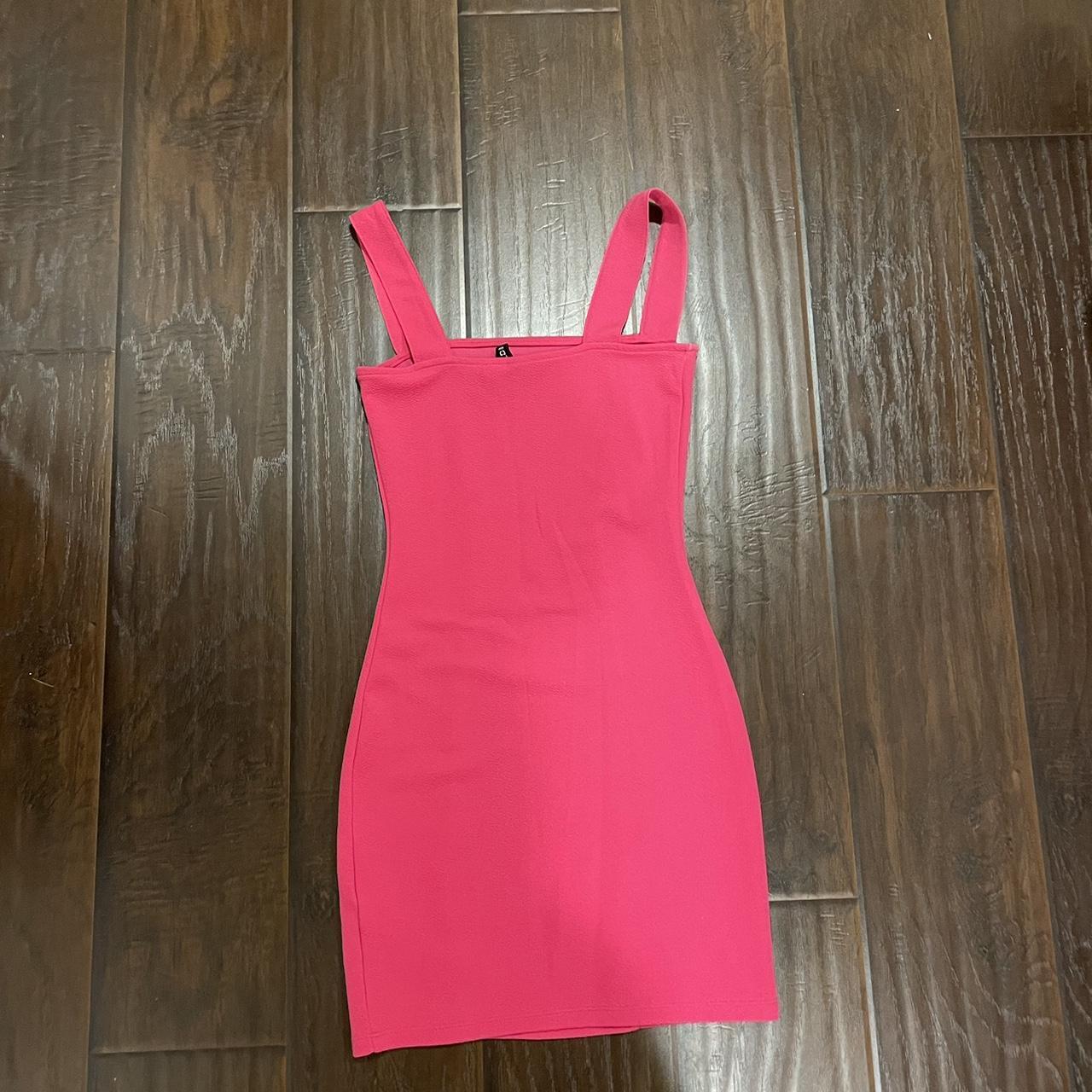 mini hot pink dress Depop