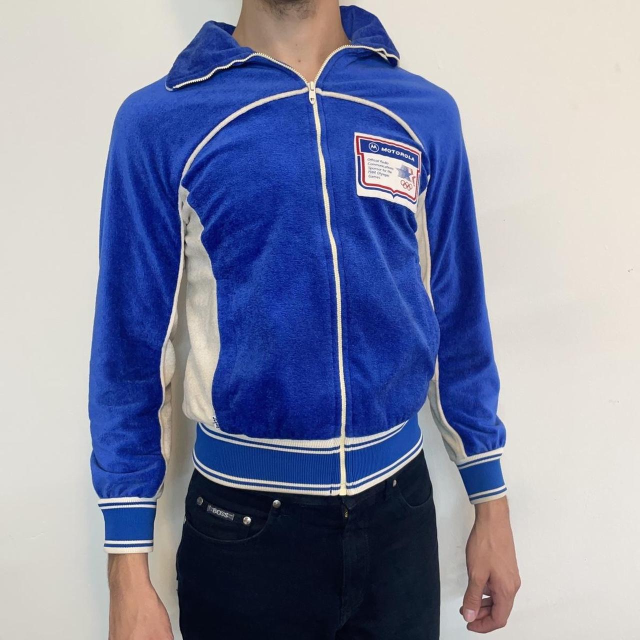Vintage 1984 Olympics warmup jacket Levi's velour - Depop