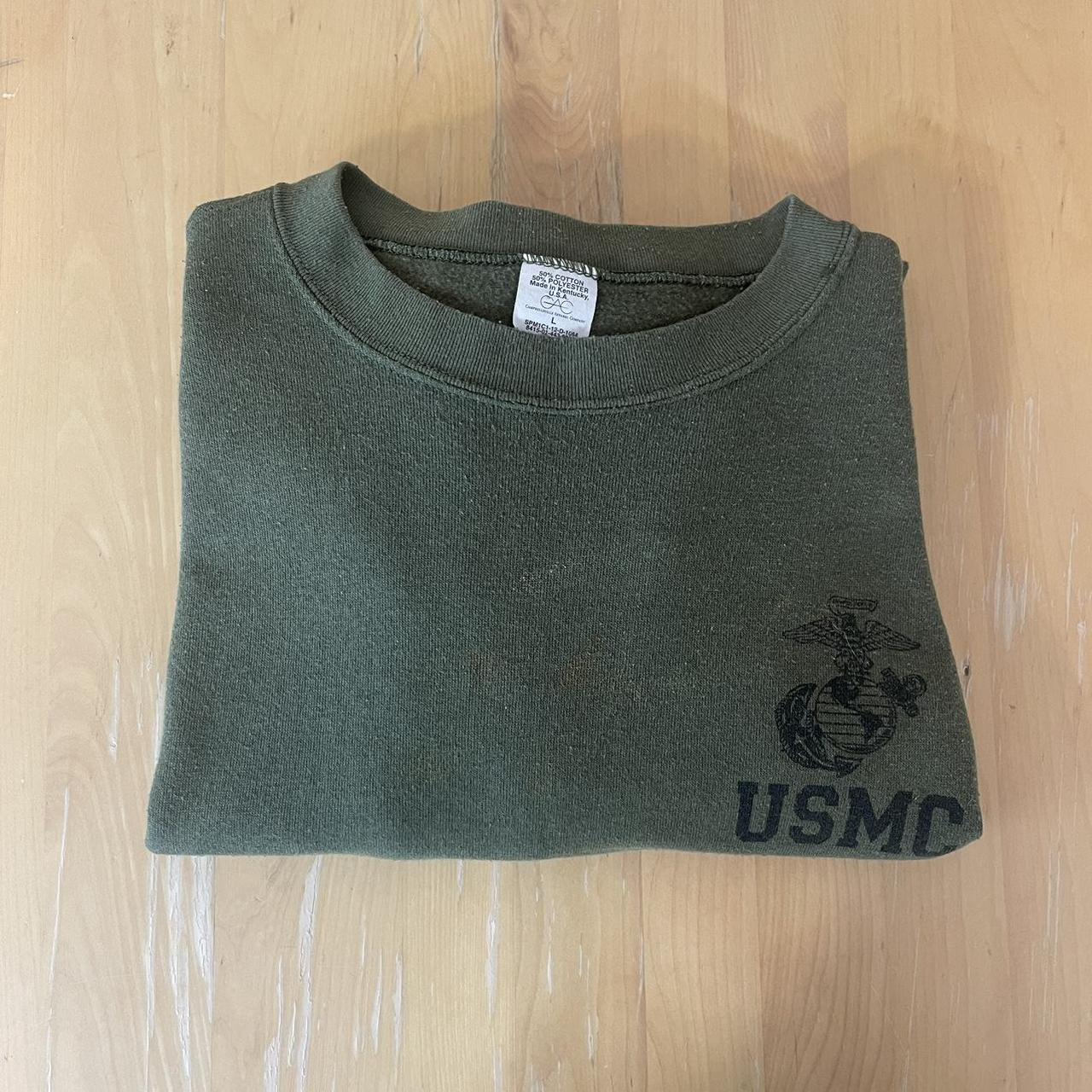 US Marines crewneck sweatshirt Vintage 90s military - Depop