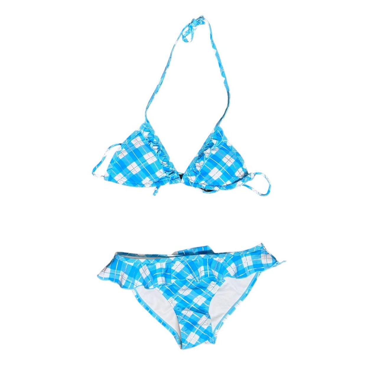 Super Cute Beachie Blue Bikini Size 14 Girls Depop