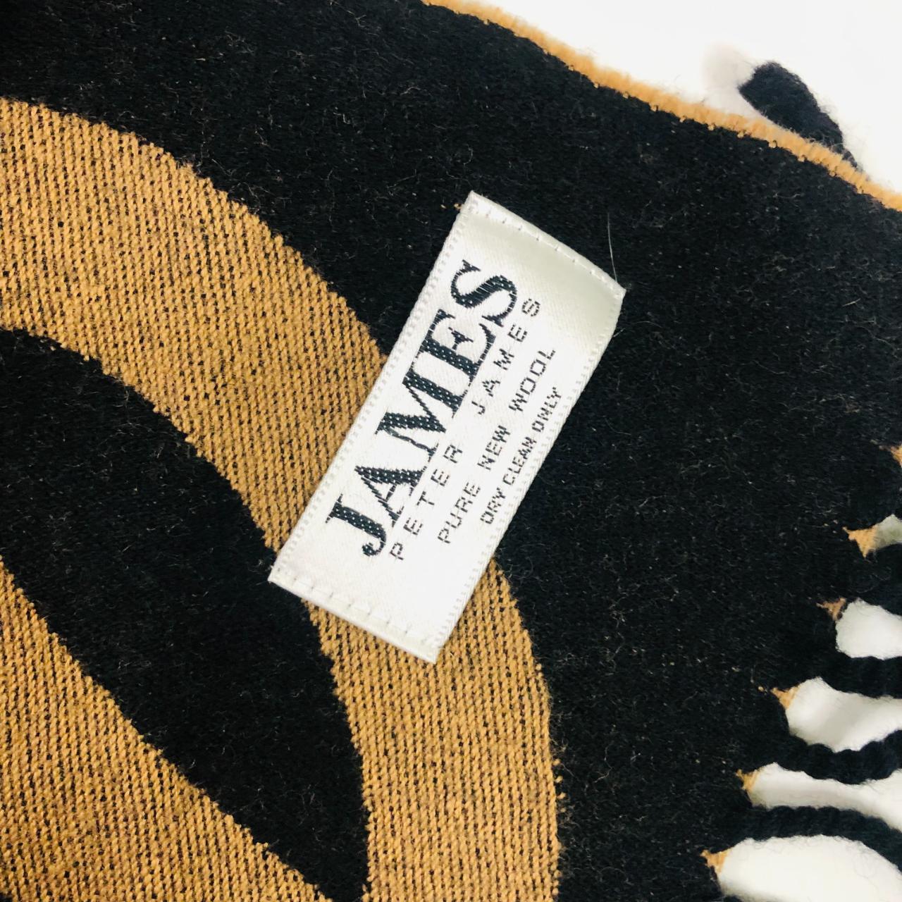 Peter Do】Striped Scarf Black