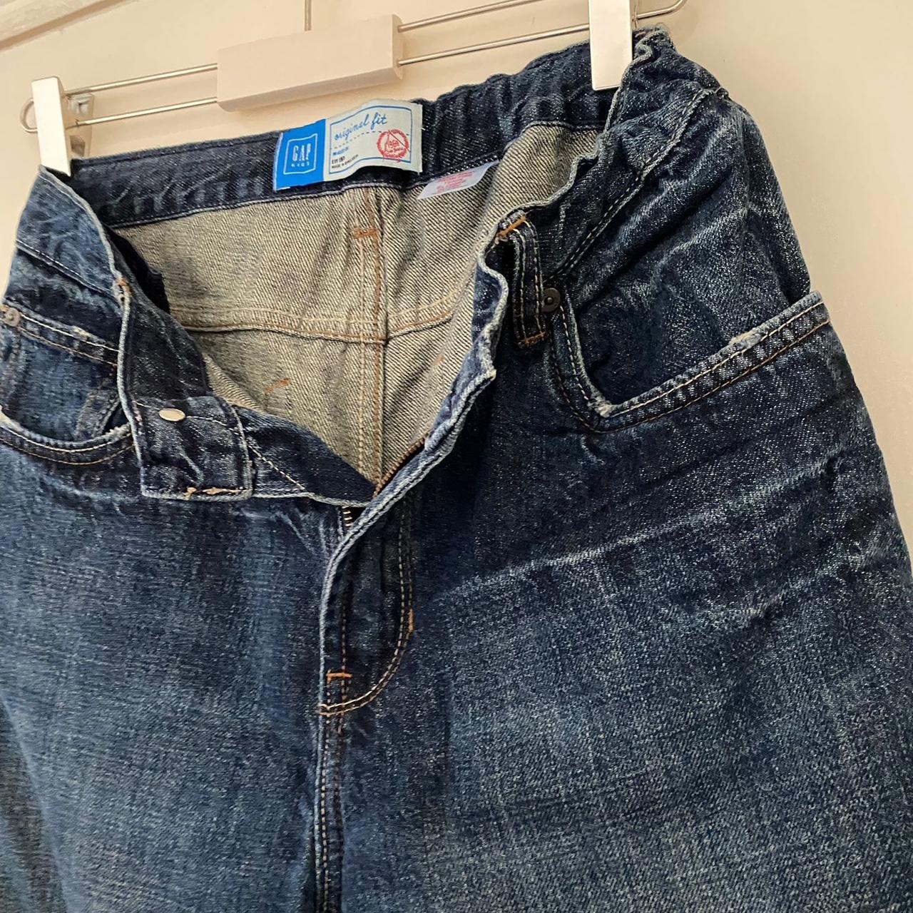 Gap original fit baggy medium rise jeans with... - Depop