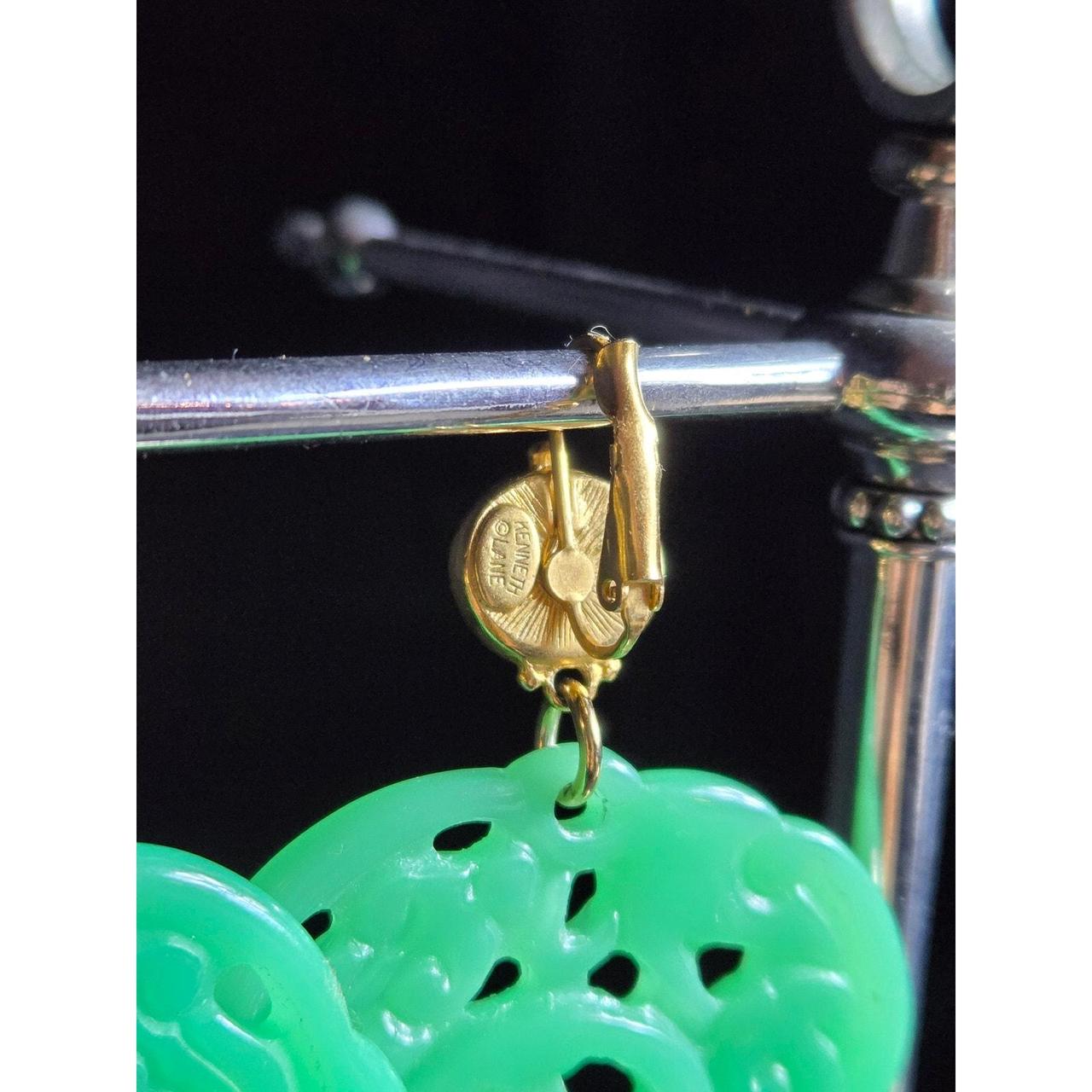 Kenneth Jay Lane Women's Earrings - Green – Vinta… - image 6