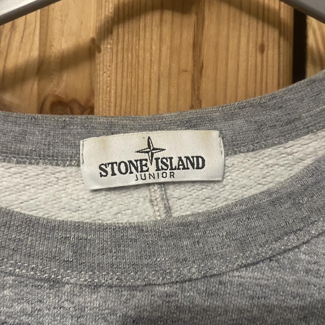 stone island jumper says junior but will fit a small... - Depop