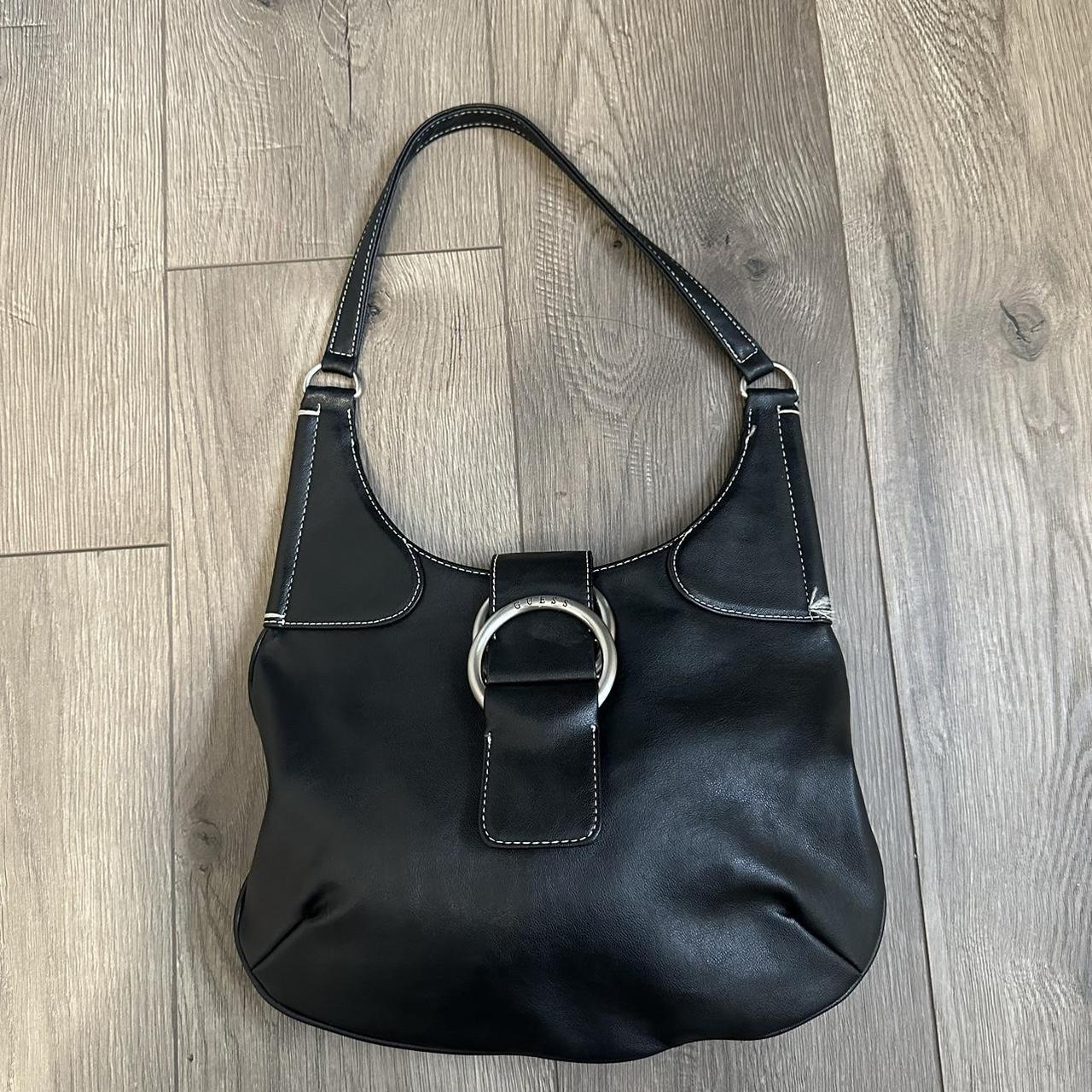 GUESS BLACK SHOULDER BAG - Depop