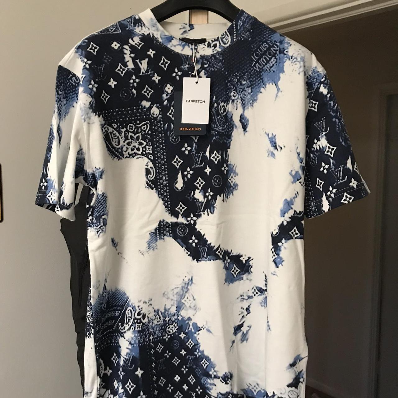 Louis Vuitton monogram bandana printed t shirt fits... - Depop