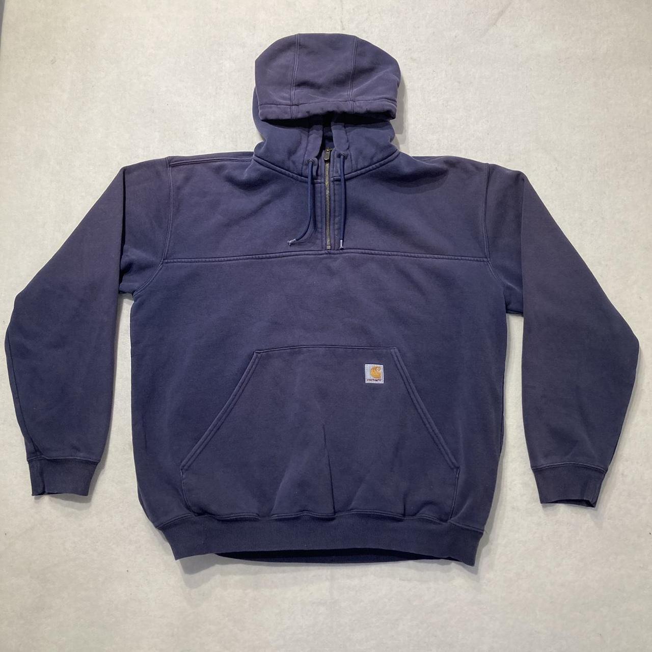 Carhartt Quarter Zip Hoodie - Depop