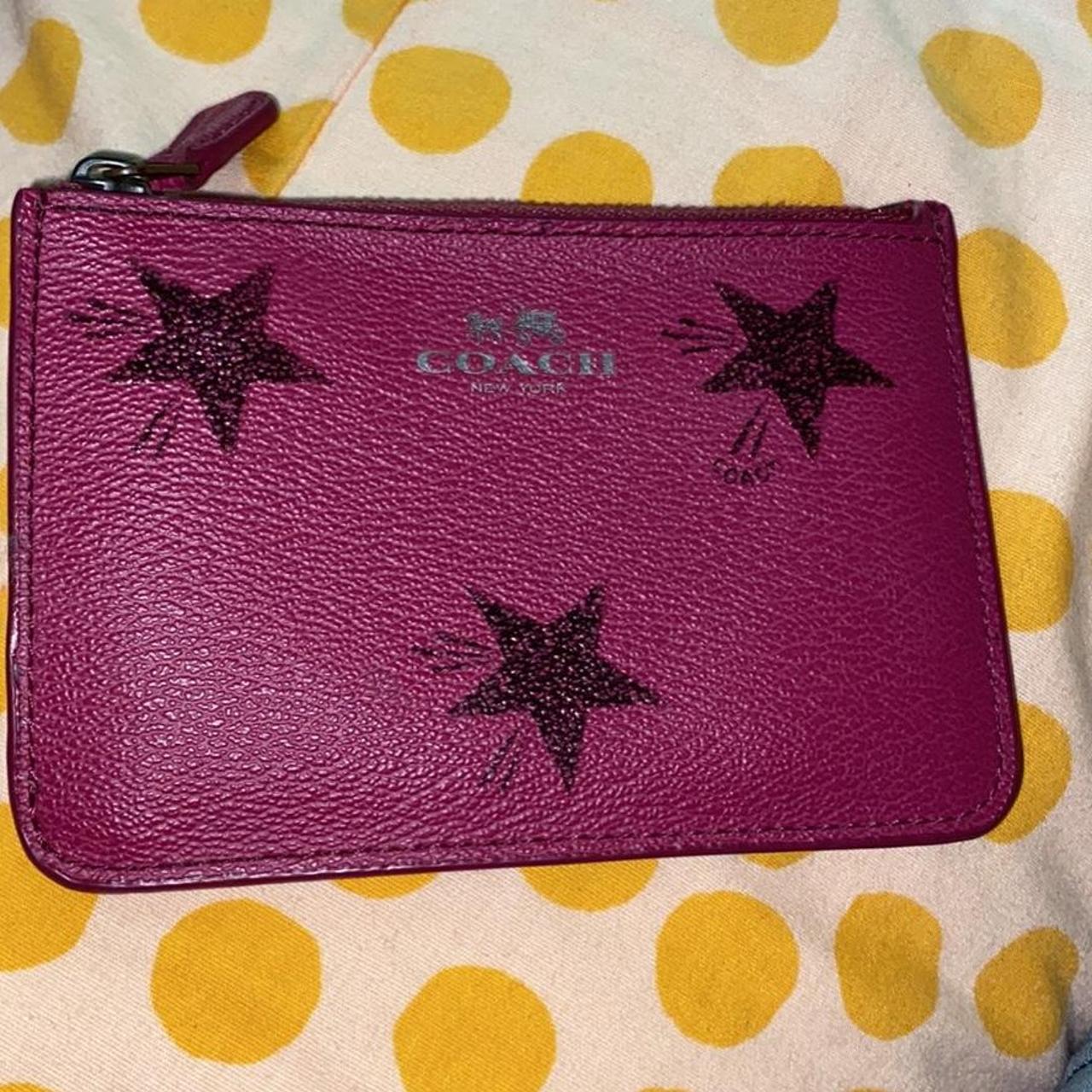Coach Women's Pink and Purple Walletpurses Depop