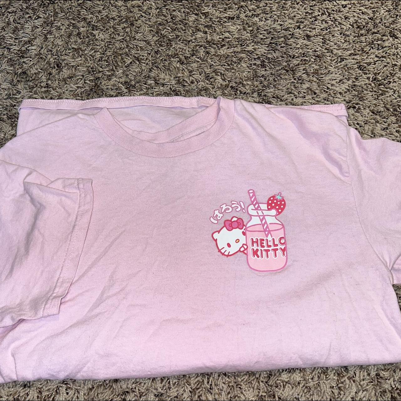 Hello Kitty Women's Pink Shirt | Depop