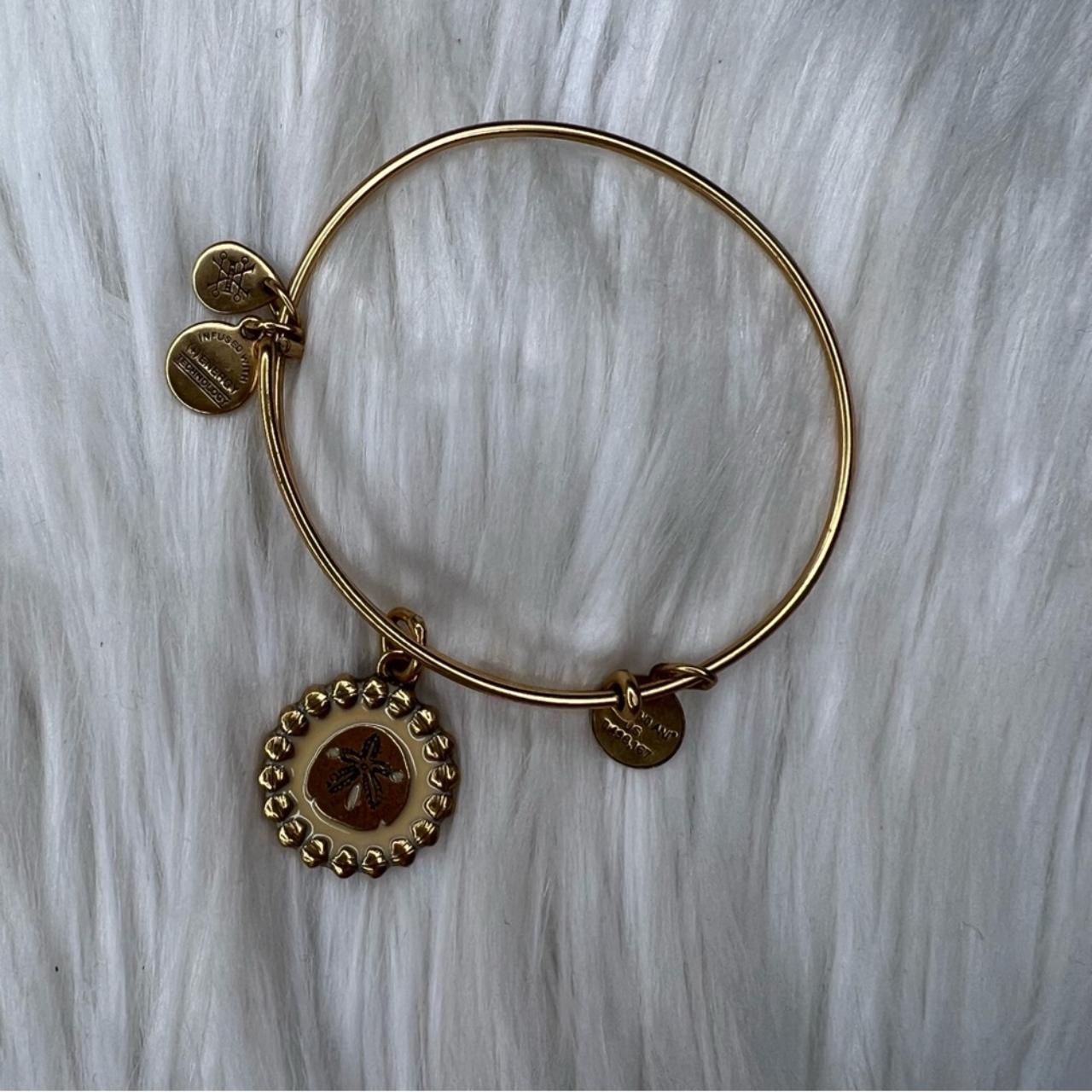 Alex Sand Dollar Bracelet Gold Sand Dollar Charm Bangle Bracelet