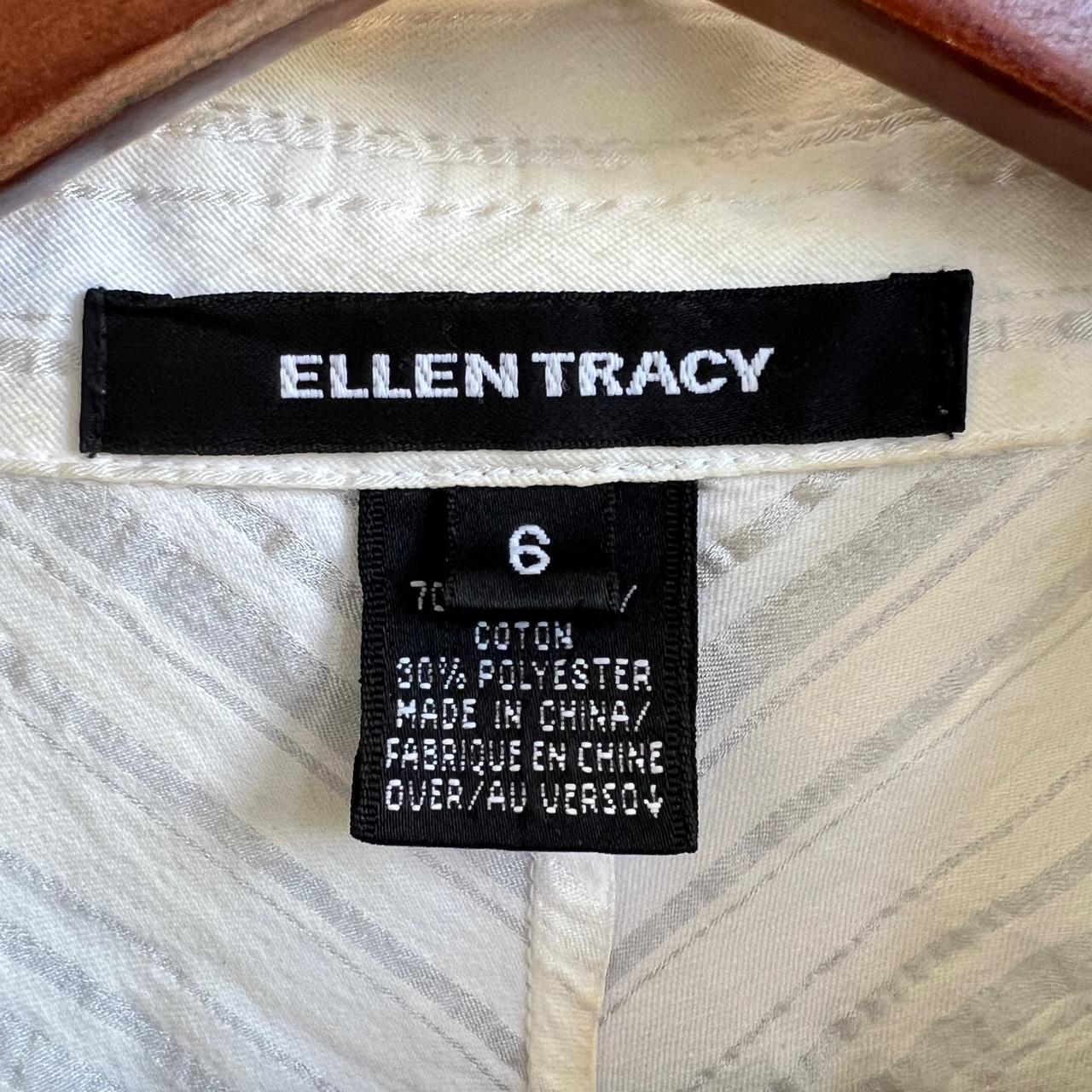 Ellen Tracy Women's White Blouse | Depop