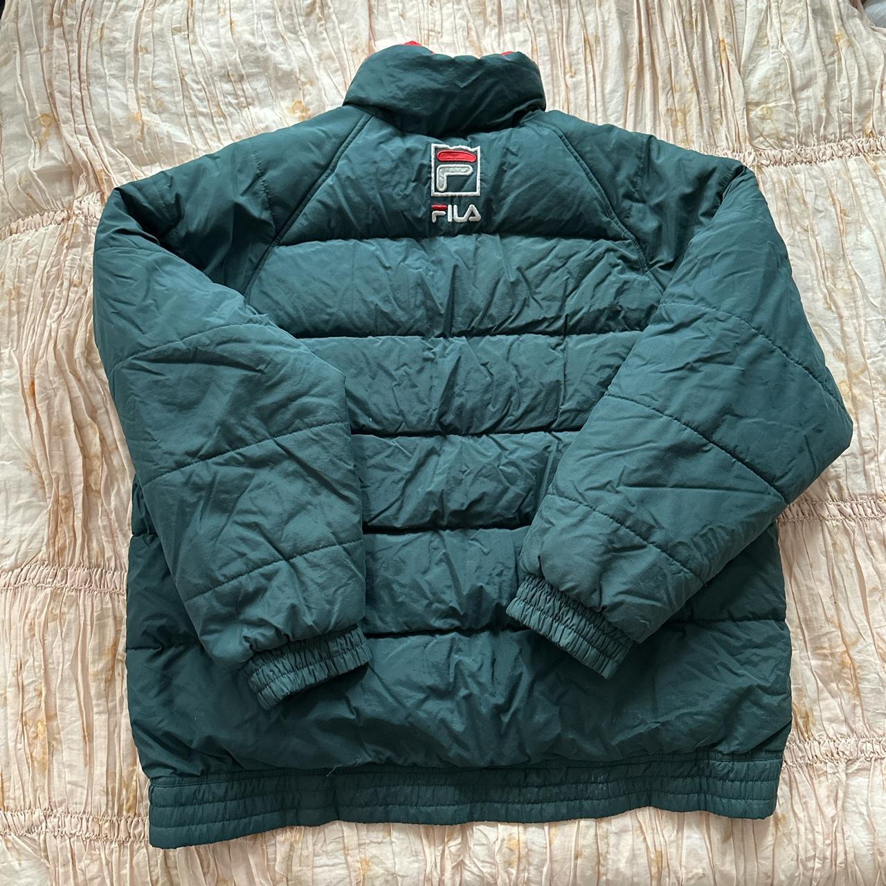 Fila puffer online jacket green