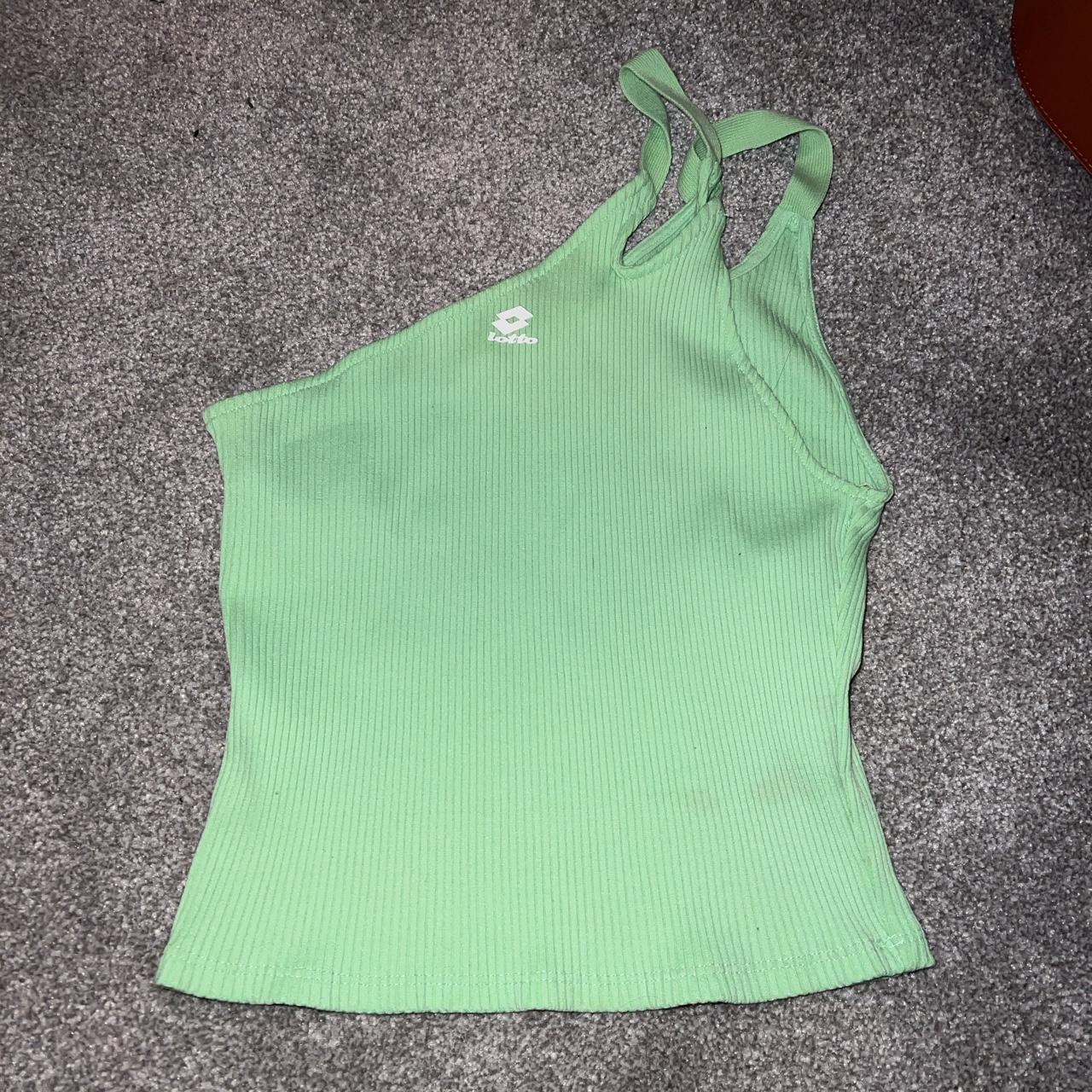 Zara Neon Green Crop Top Worn Once So Perfect Depop