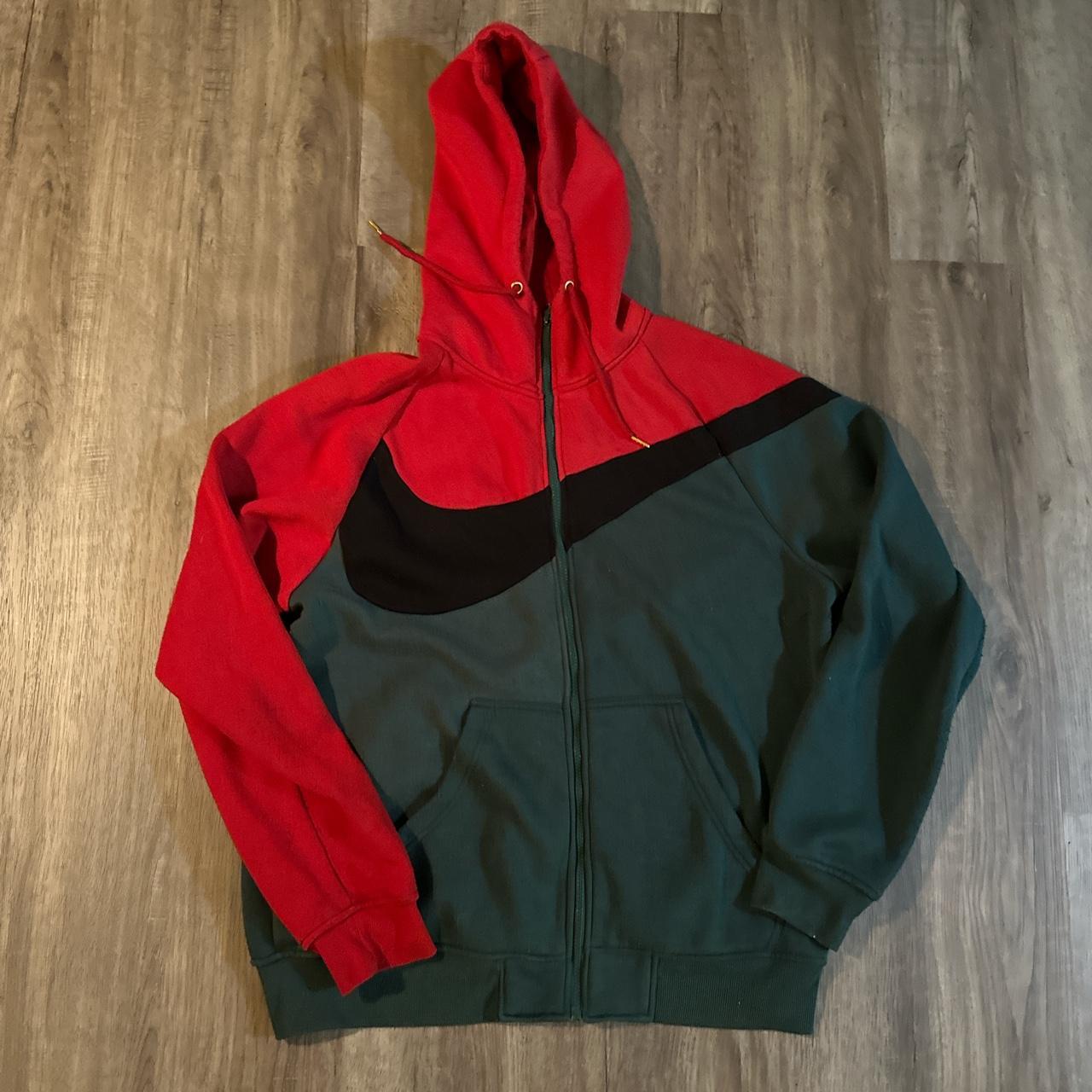 nike full zip reissue jacket in red