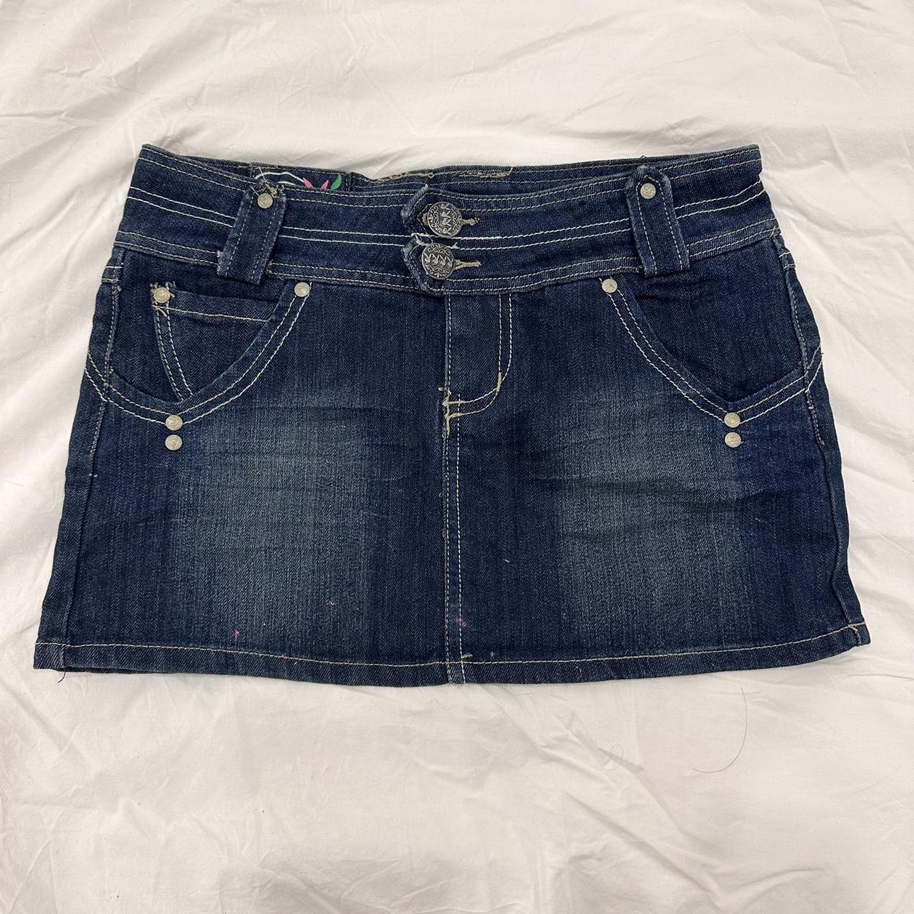 Vintage y2k playboy denim mini skirt. I’m obsessed... - Depop