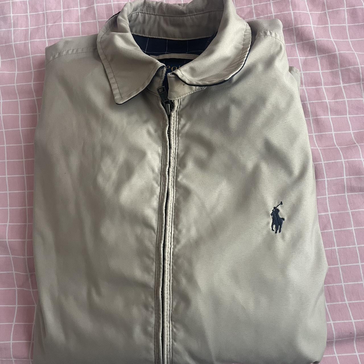Small Ralph Lauren khaki jacket for sale! It is in... - Depop