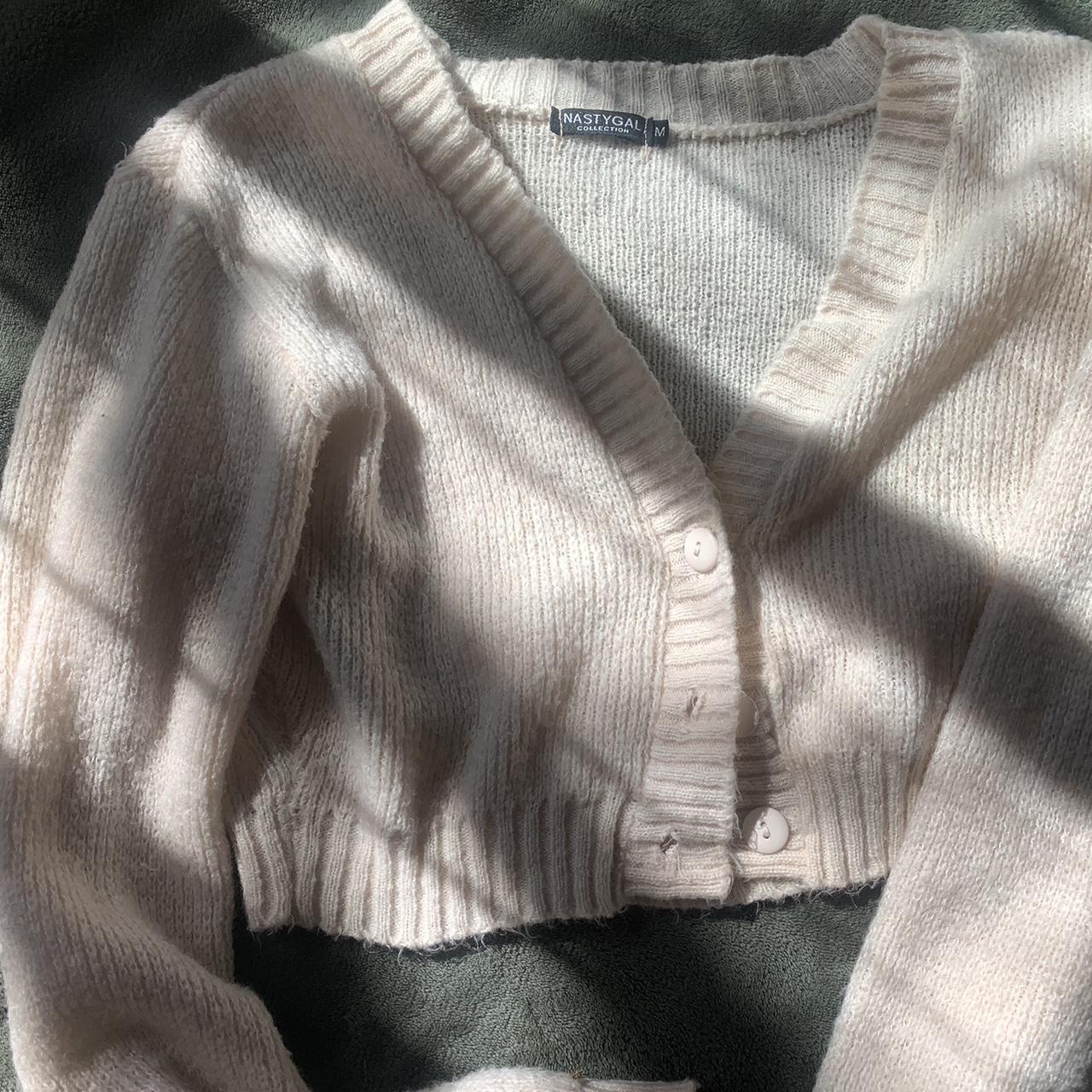 Medium sized nasty gal pink cropped cardigan. Super... Depop