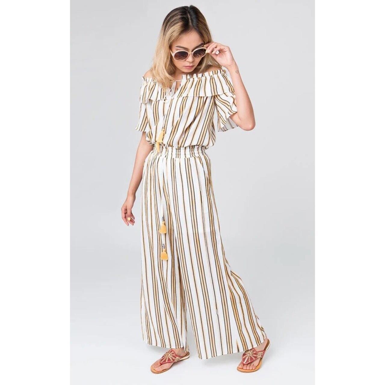 Striped 2 piece jumpsuit online