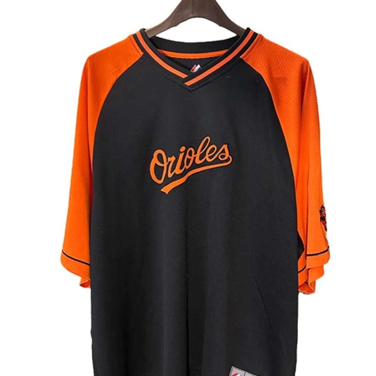 Majestic, Shirts, Baltimore Orioles Majestic Batting Practice Jersey