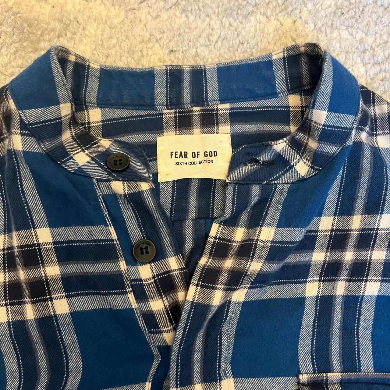 Fear of god sixth collection overshirt flannel. - Depop