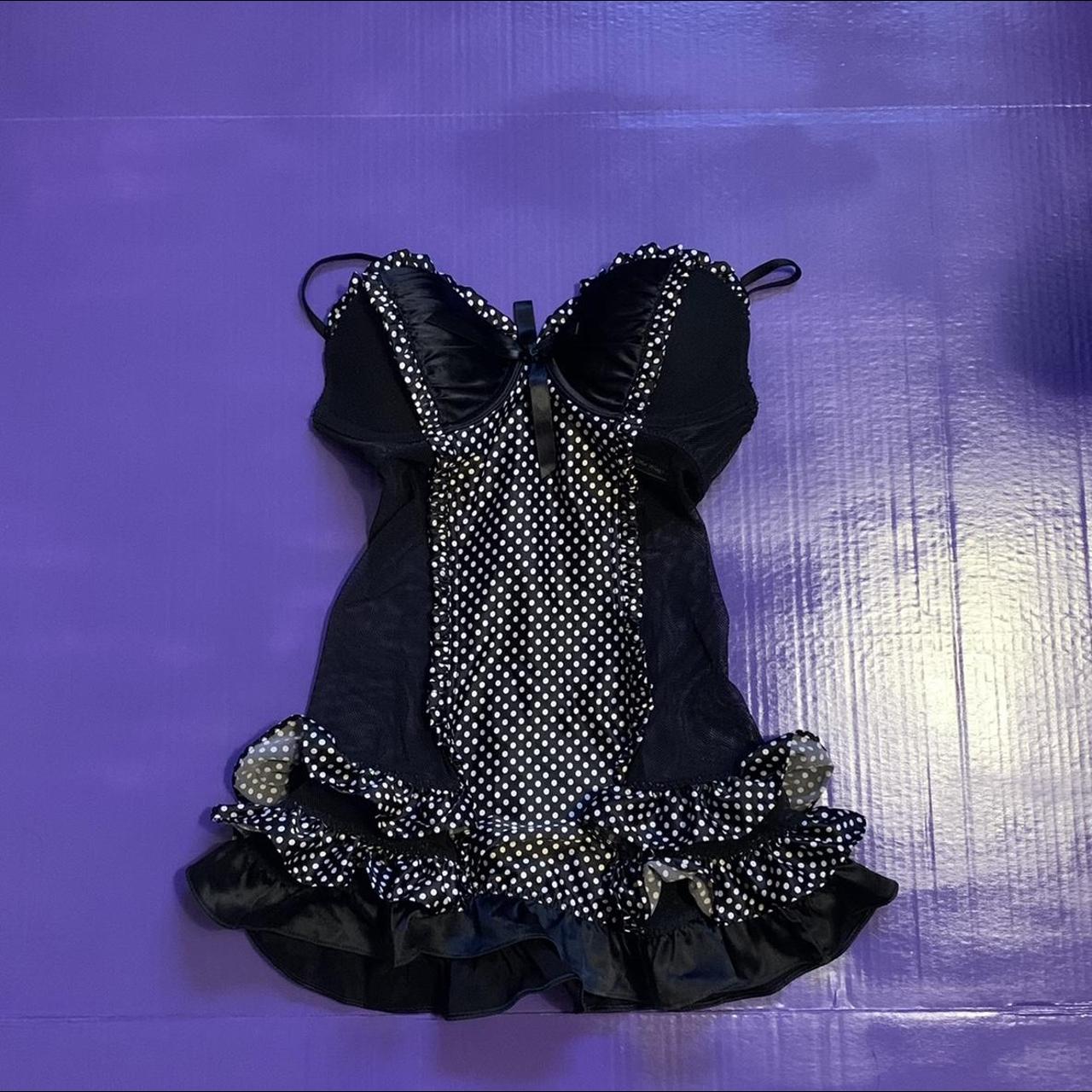 Black and white Victoria secret polka dot lingerie... Depop
