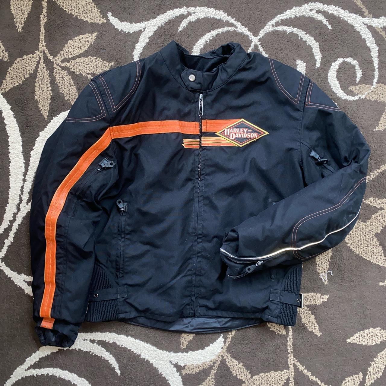 Vintage Harley Davidson Biker Jacket In Great... - Depop