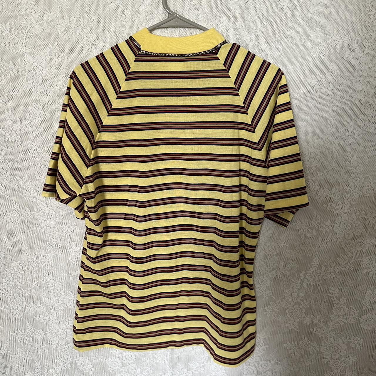 JCPenney Men's Yellow and Black T-shirt | Depop