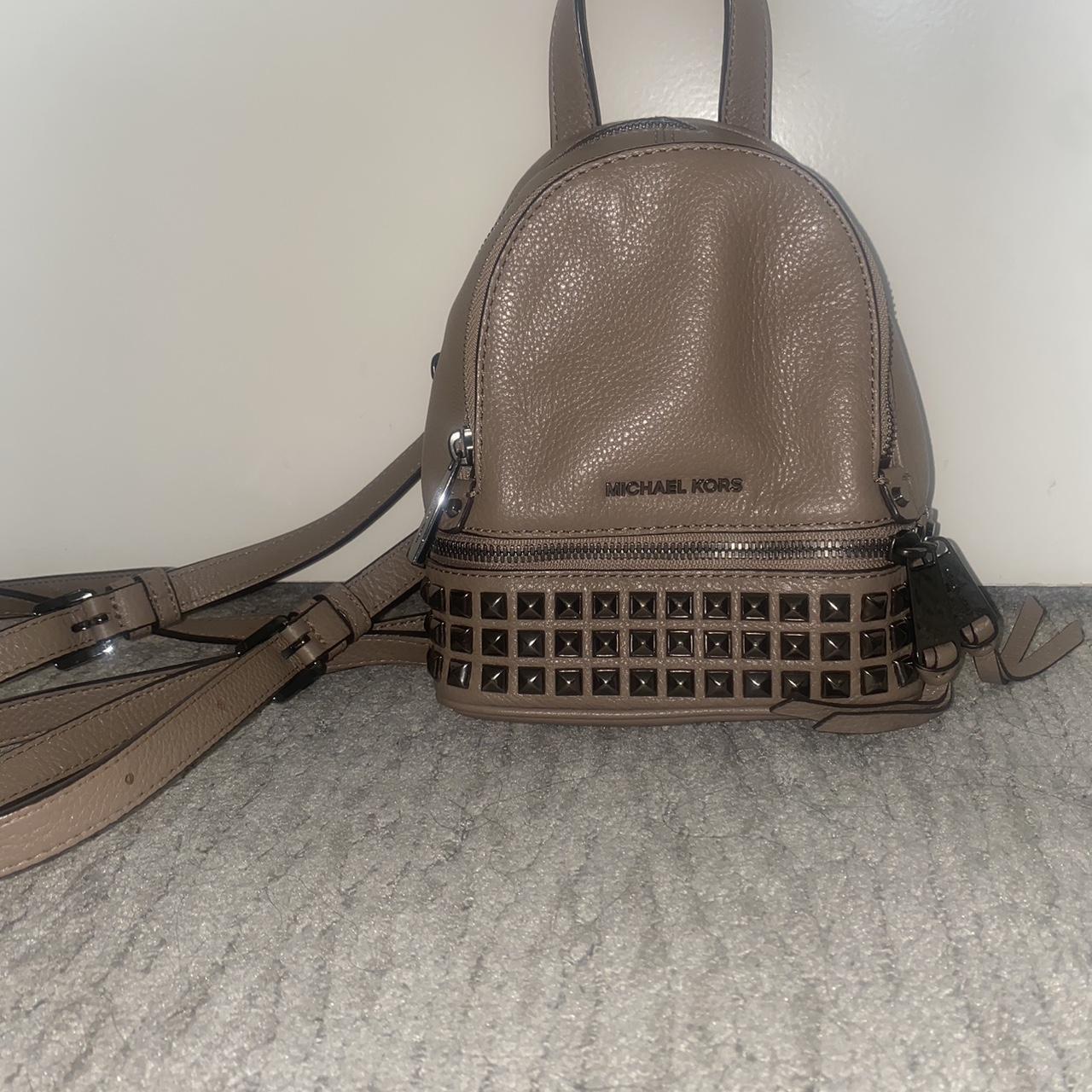 Silver michael store kors backpack