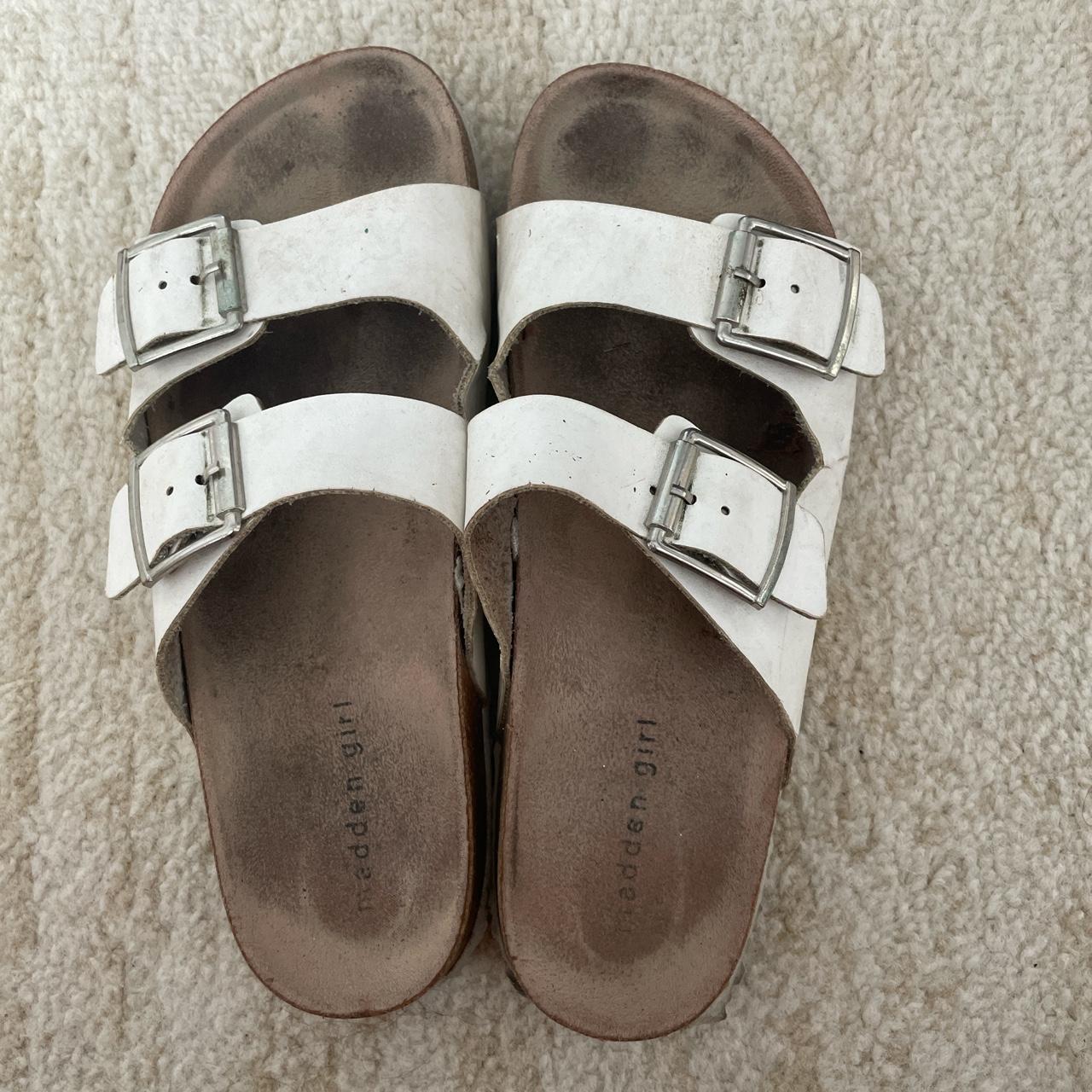 Madden girl hot sale white sandals