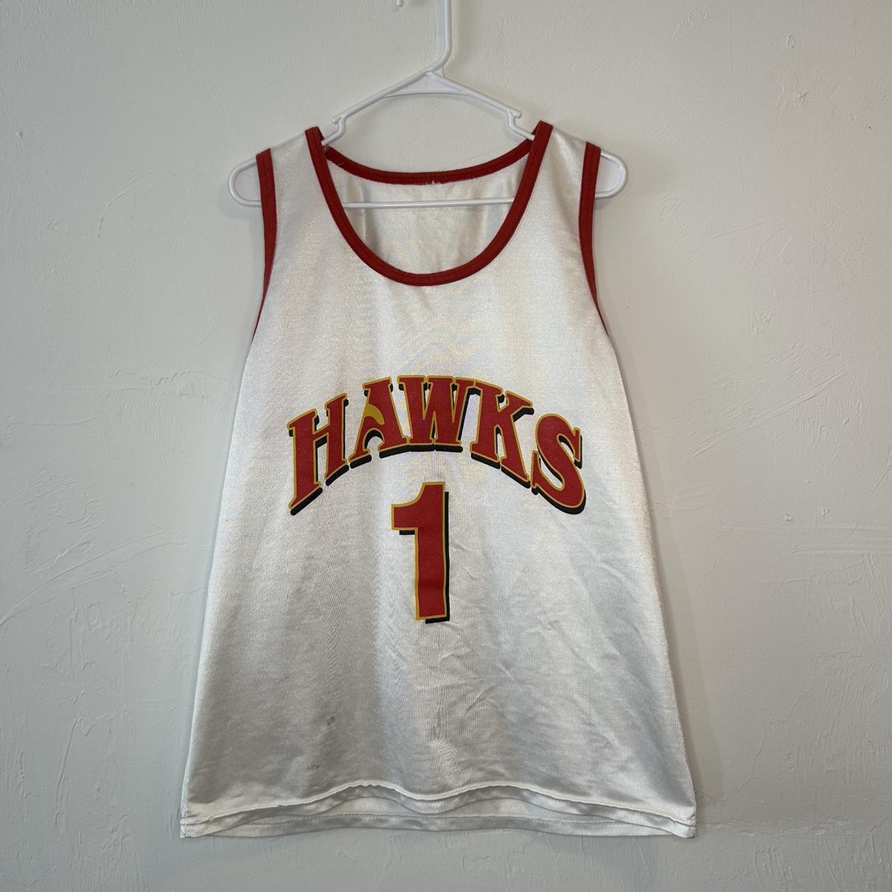 Vintage 90s Atlanta Hawks Basketball Jersey Size: - Depop
